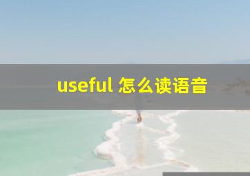 useful 怎么读语音